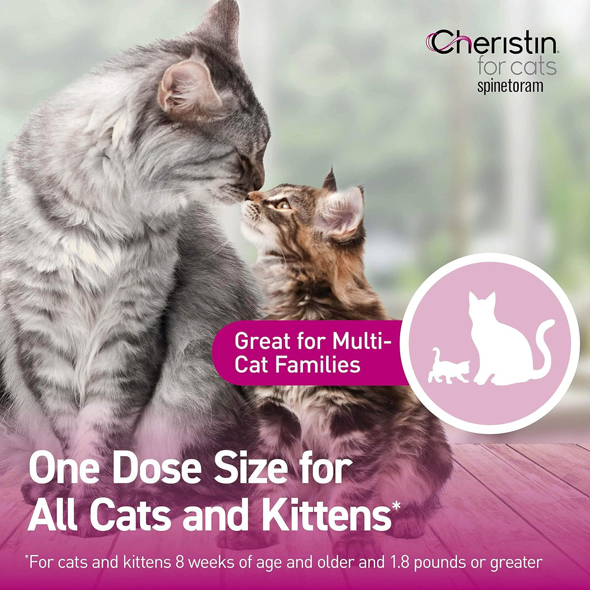 6 doses Topical Flea Prevention for Cats G864