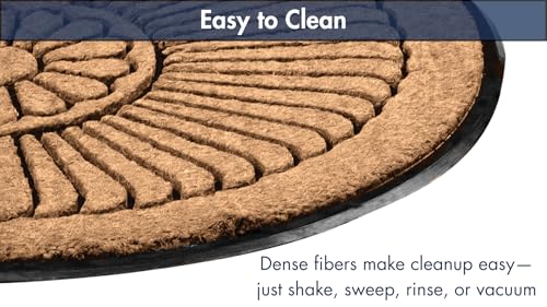 Natural Coco Coir Half Circle Door Mat 24" x 39" P881704