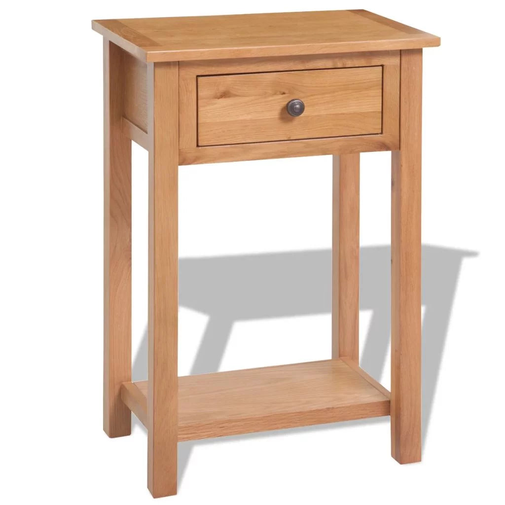 Solid Oak Wood Console Table F6057