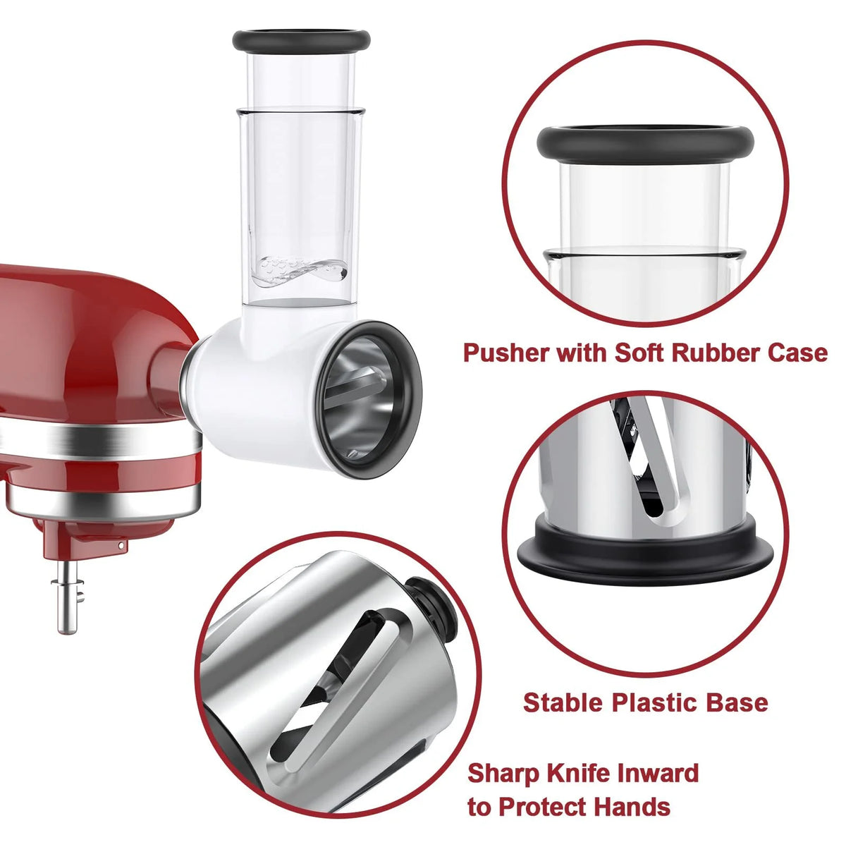 Vegetable Slicer and Cheese Grater Attachment for KitchenAid Stand Mixers X21121