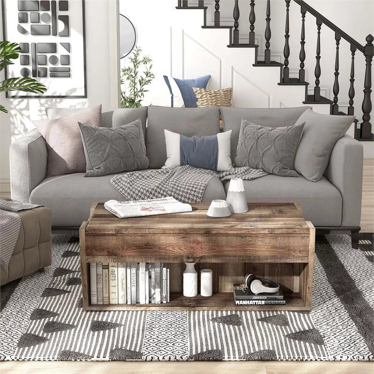 Wood Lift-Top Coffee Table Z10358