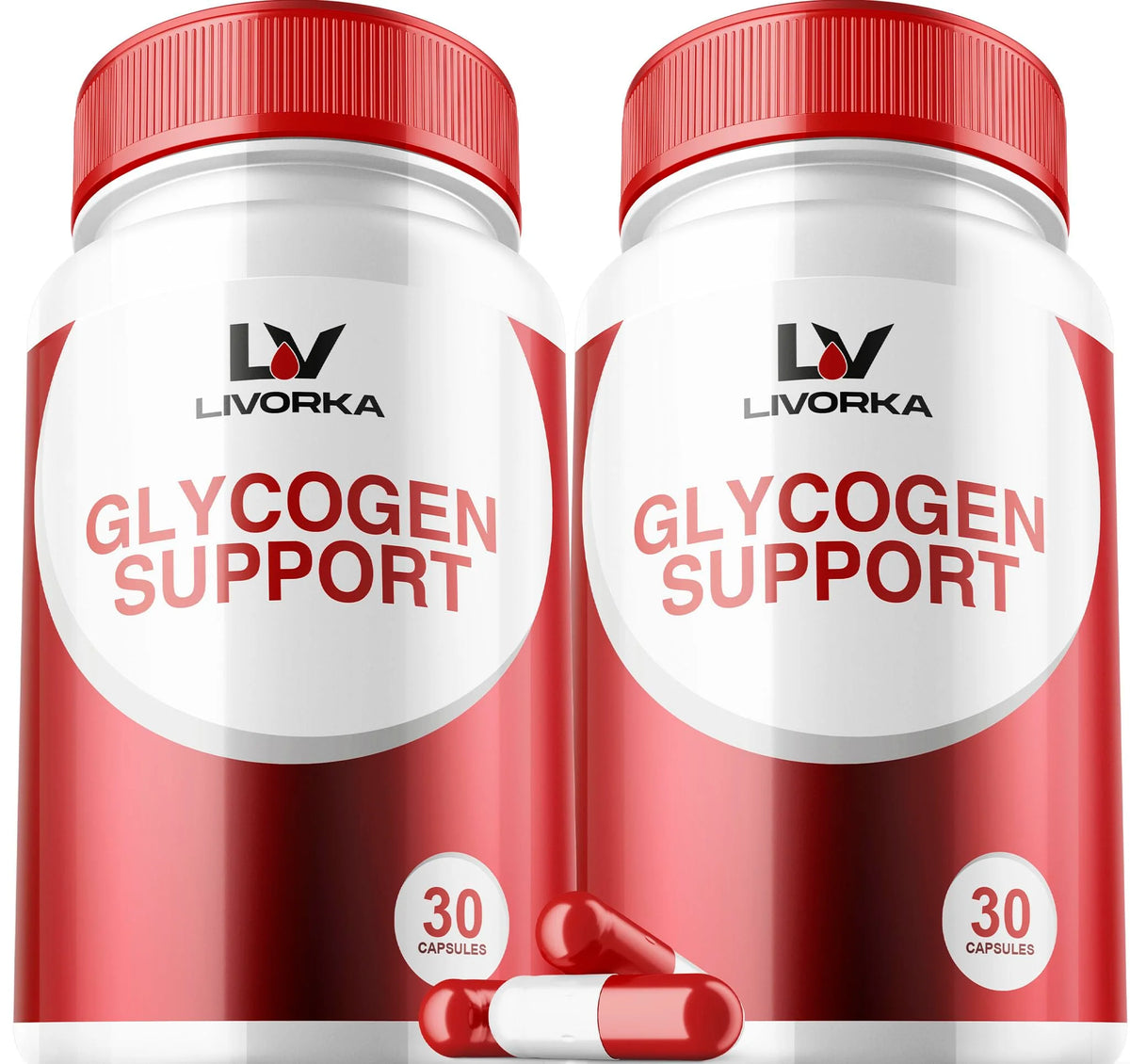 2 Pack Glycogen Capsules 30 Capsules Per Bottle P761