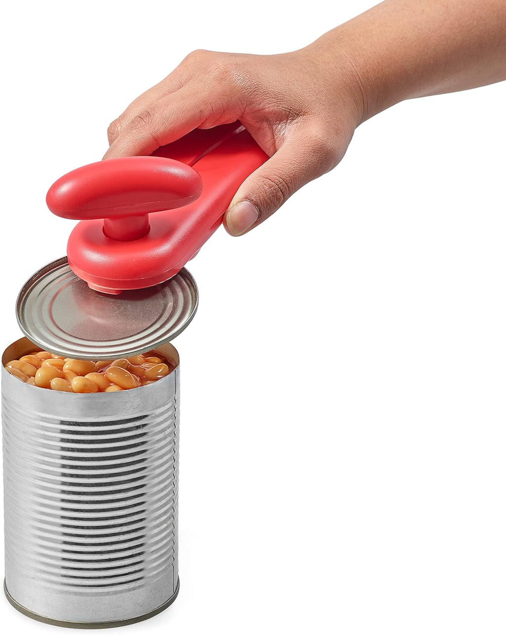 Manual Can Opener with Lid Release - Red R6590