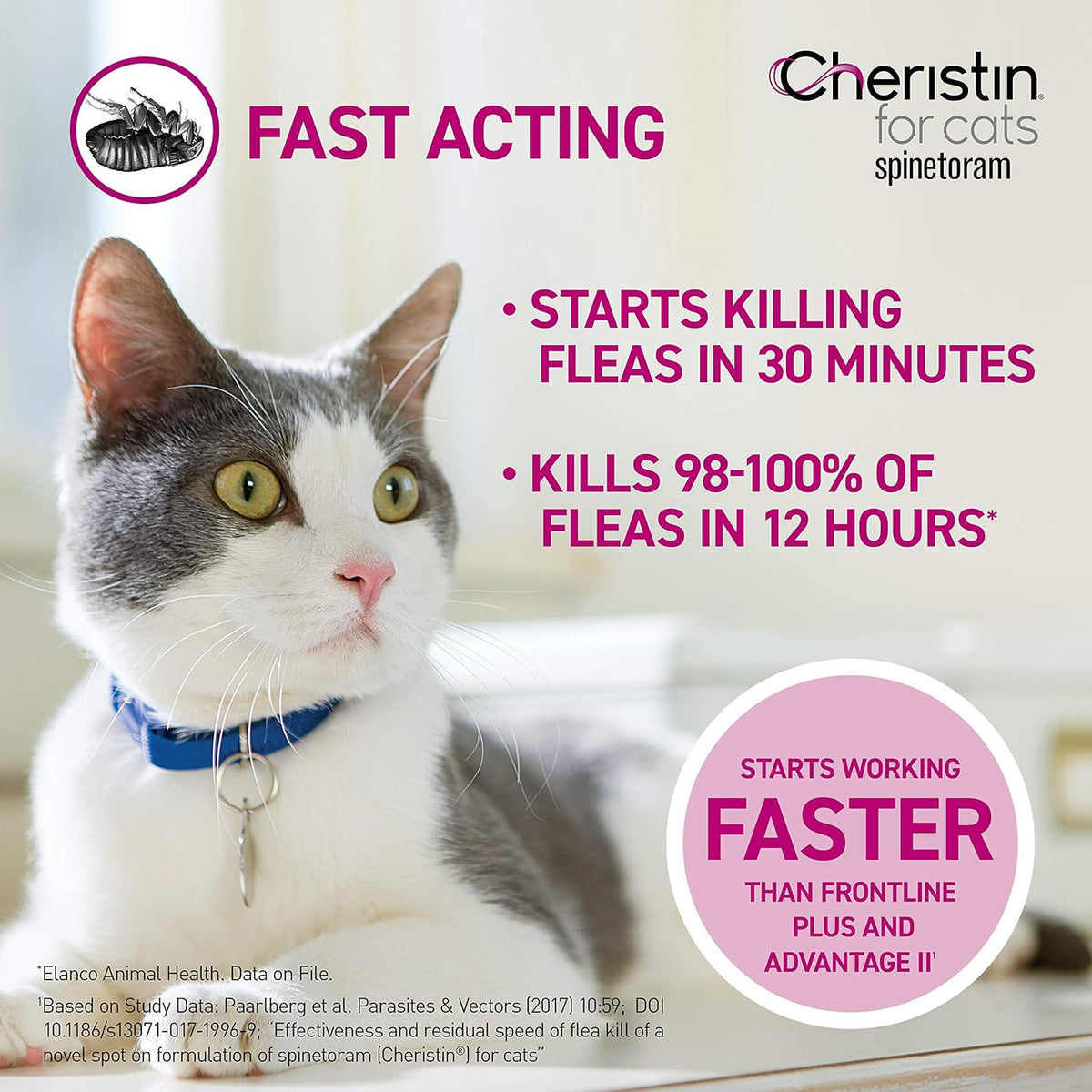 6 doses Topical Flea Prevention for Cats G864