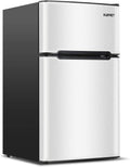 Compact 3.2 Cu.Ft Double Door Stainless Steel Refrigerator G339