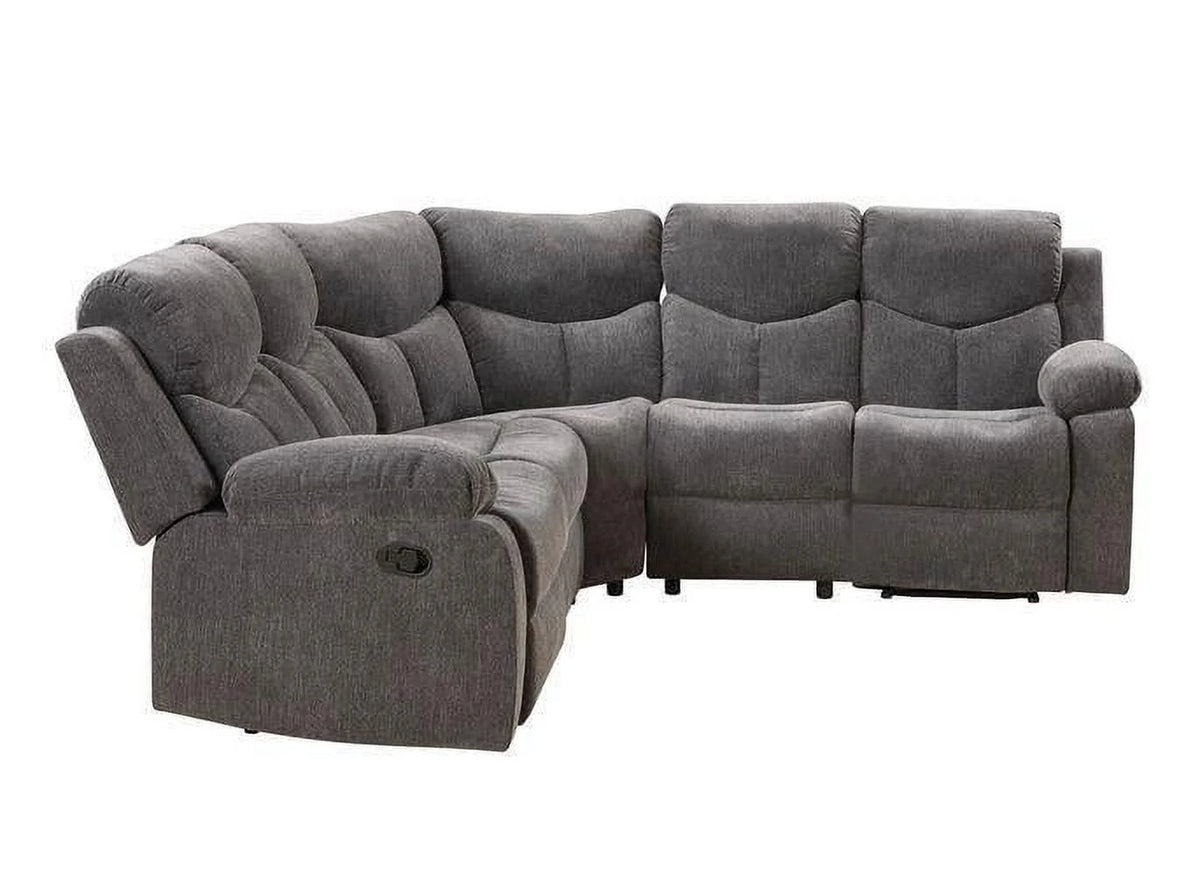 Gray Chenille Sectional Sofa C4707
