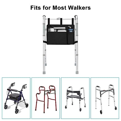 Blue Water-Resistant Walker Bag with Cup Holder I38631
