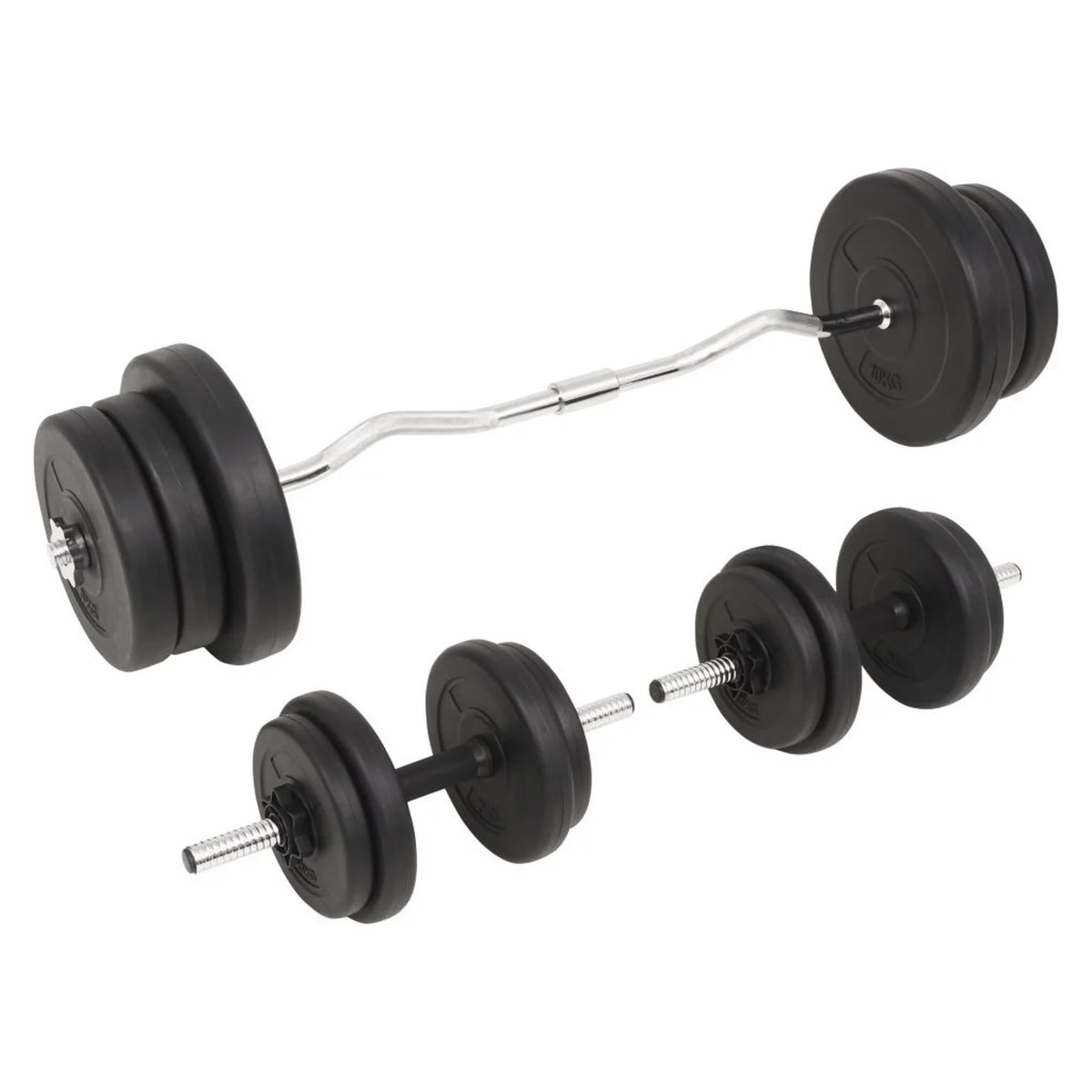 Barbell and Dumbbell Set 132.3 lb W835679