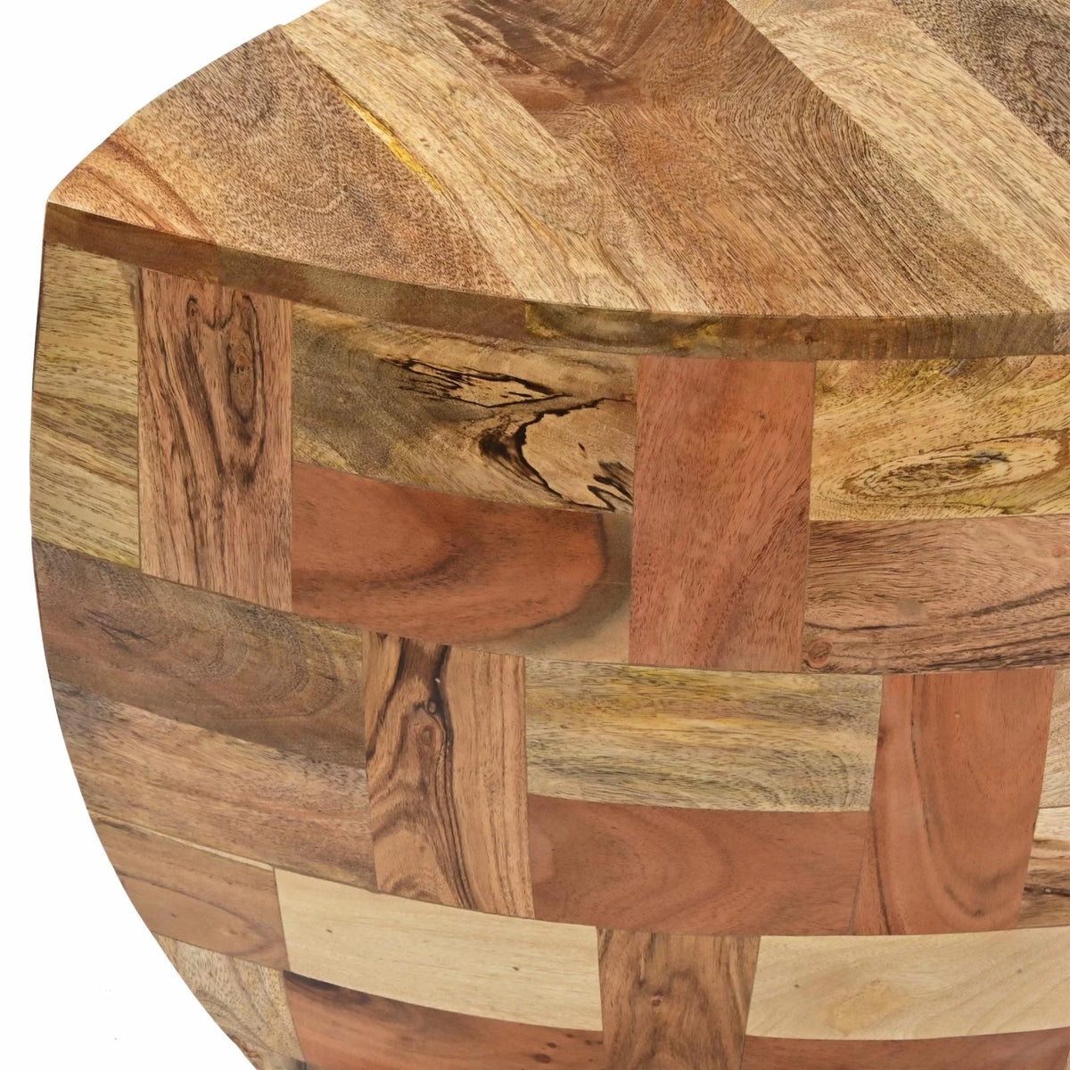42 Inch Mango Wood Oval Coffee Table O162937
