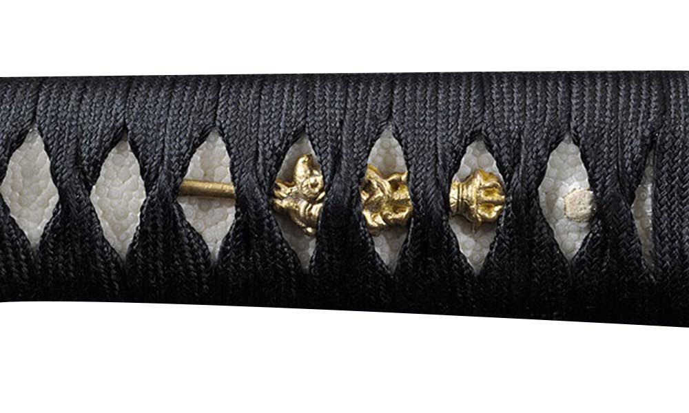 Black 1095 Carbon Steel Samurai Katana Sword I69342