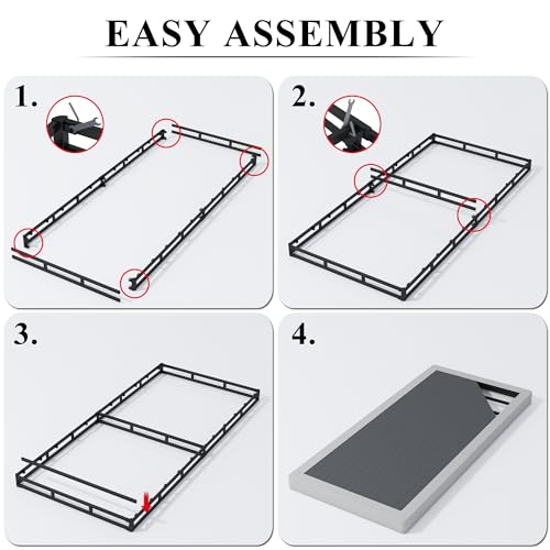 4 Inch Full Size Metal Box Spring Y44552