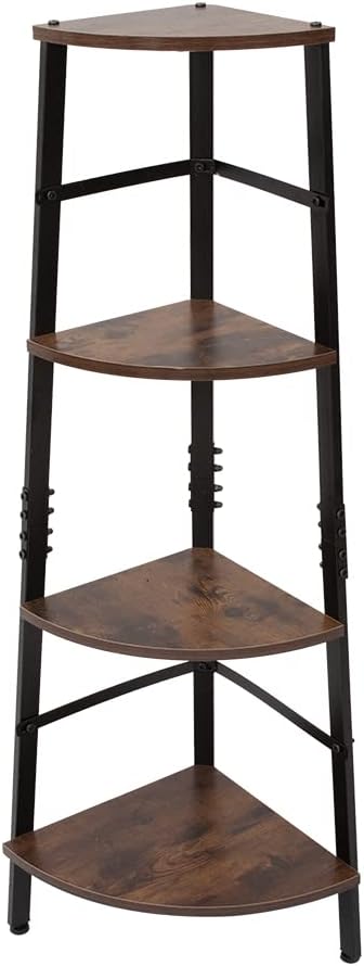 5-Tier Tall Bookcase in Rustic Brown E2385