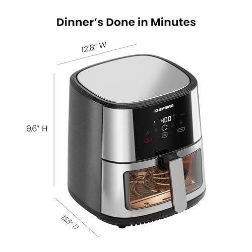 XL 8-Qt Nonstick Stainless Steel Air Fryer W820