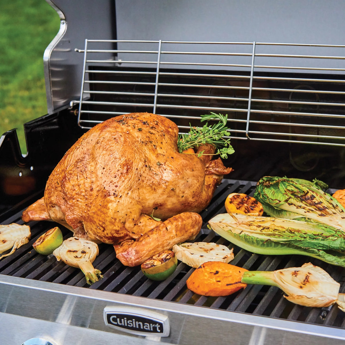 Five-Burner Propane Gas Grill with Side Burner K32815