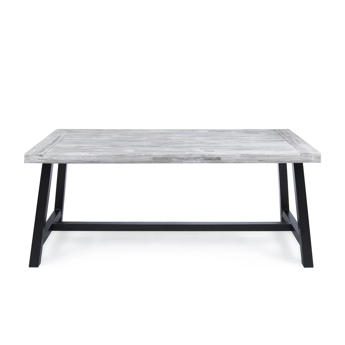 Light Grey Acacia Wood Rectangular Dining Table G786