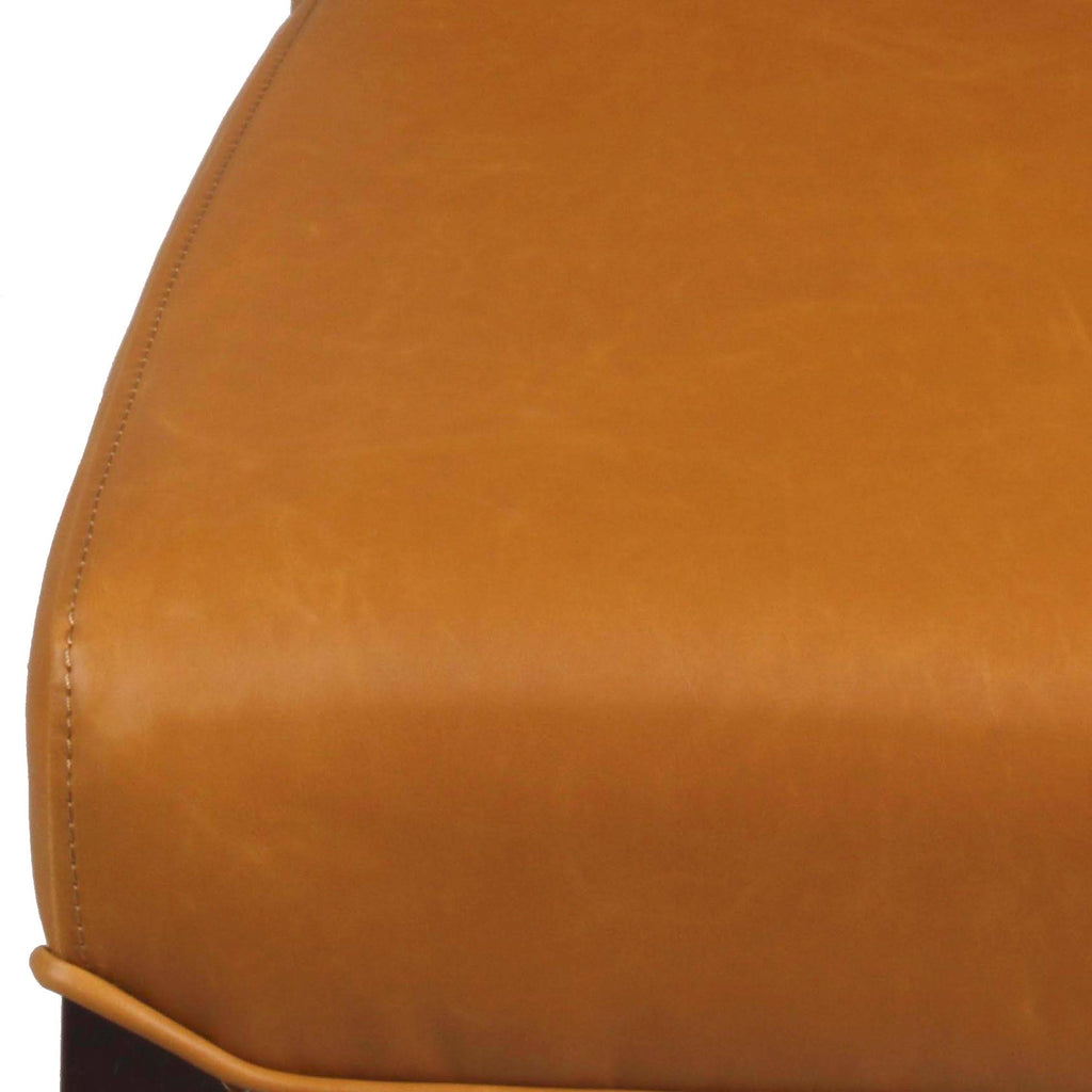 Bonded Leather Chair, Set of 2, Caramel N84574