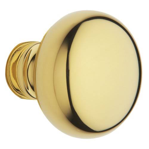 Satin Brass and Brown Pair of Knobs Q48526