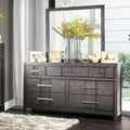 Gray 2-Piece Dresser and Mirror Set D504238