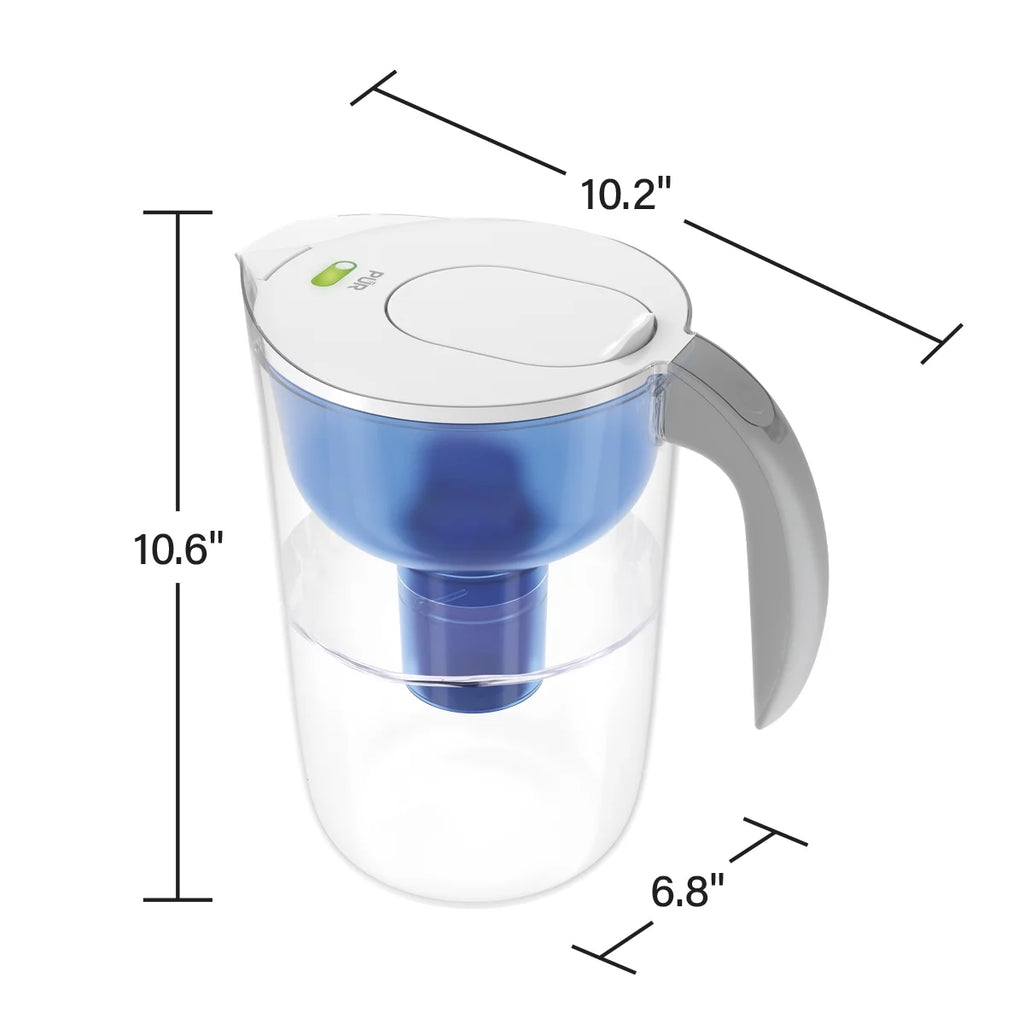 10-Cup Water Pitcher Filtration System White S7701