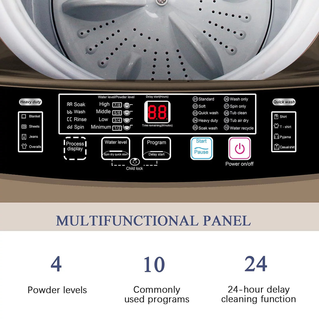 Portable 1.9 Cu.ft Fully Automatic Compact Washer C325643