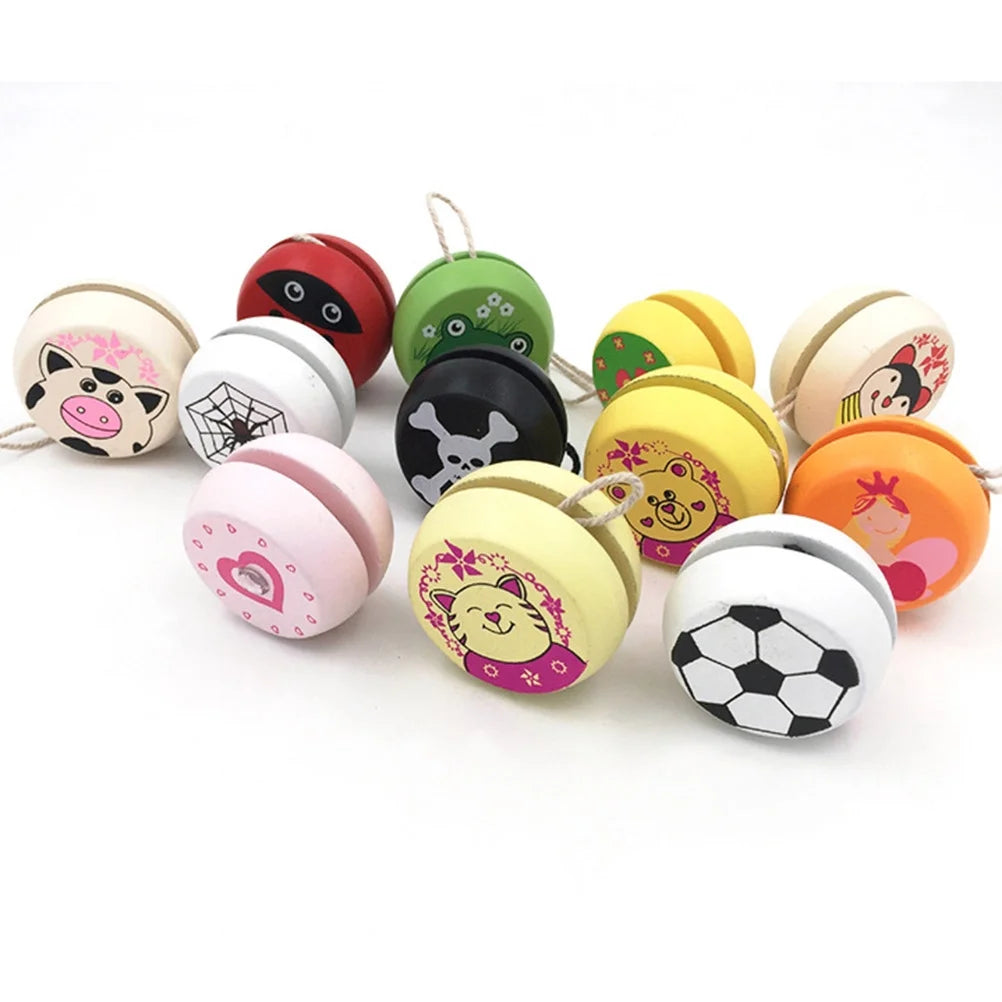 3 Pcs Wooden Bamboo Yoyo Toys D865