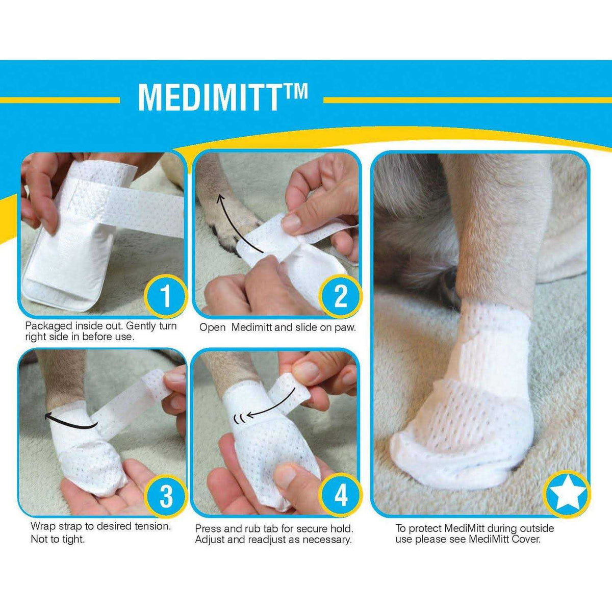 Dog Cat Paw Bandages O850