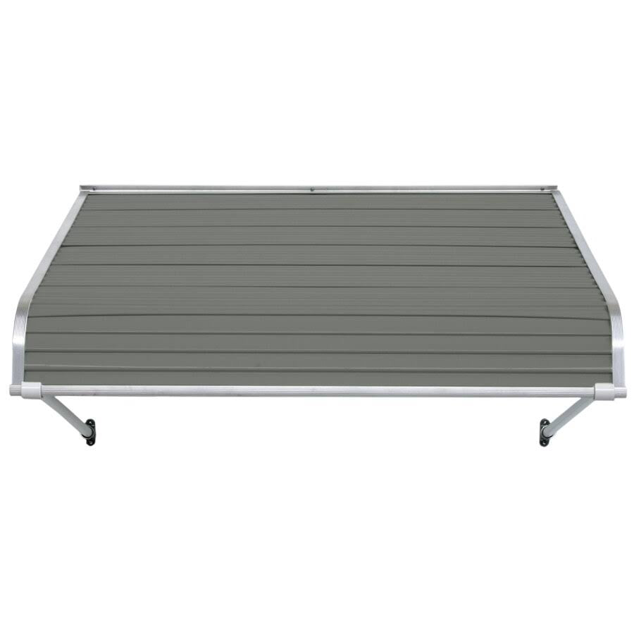 72-in Wide x 54-in Projection Graystone Solid Fixed Door Awning W435