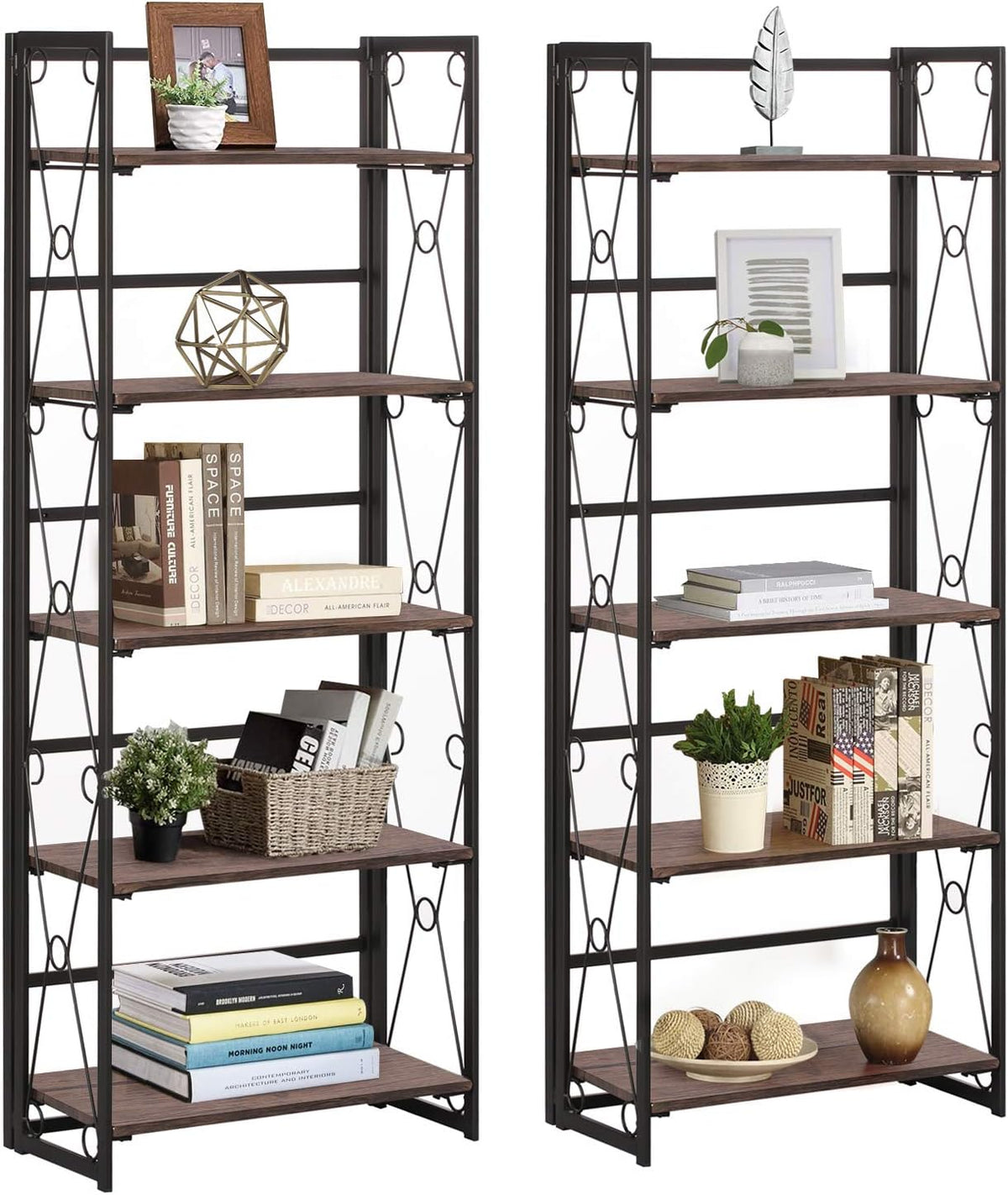 4-Tier Storage Bookshelf with Drawers T9748