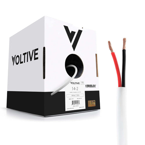 16 AWG 4 Conductor UL Listed CL2/CL3 Oxygen-Free Copper 500 Foot Bulk Cable White X8989