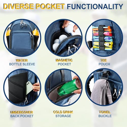 14-Way Golf Stand Bag with Rain Cover K8511