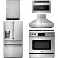 36 Gas Range, Range Hood, Microwave, Refrigerator, Dishwasher U198