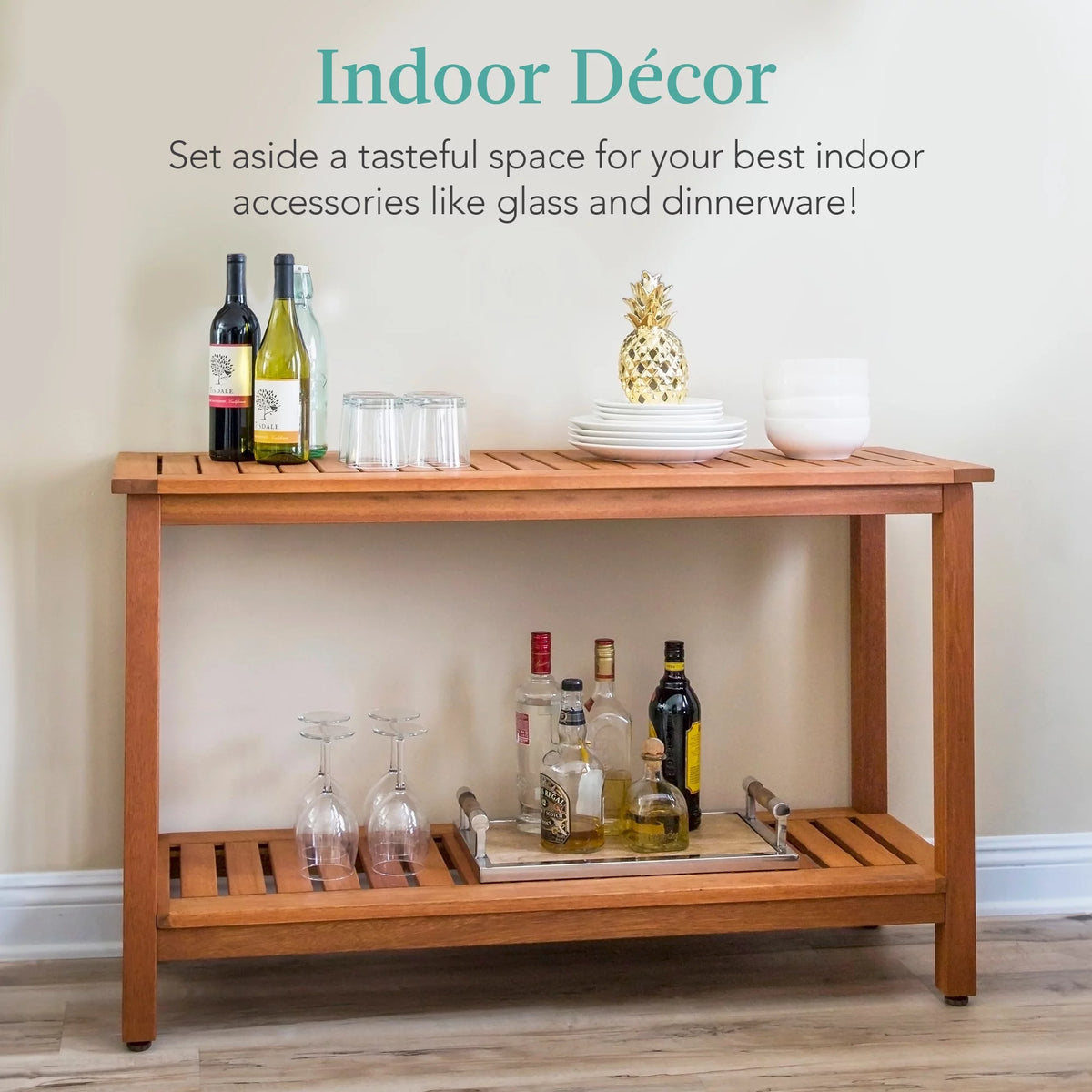 48in 2-Shelf Wooden Console Table M7653
