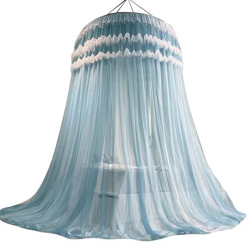 Pink Double Layer Sheer Mesh Canopy Curtain K307279