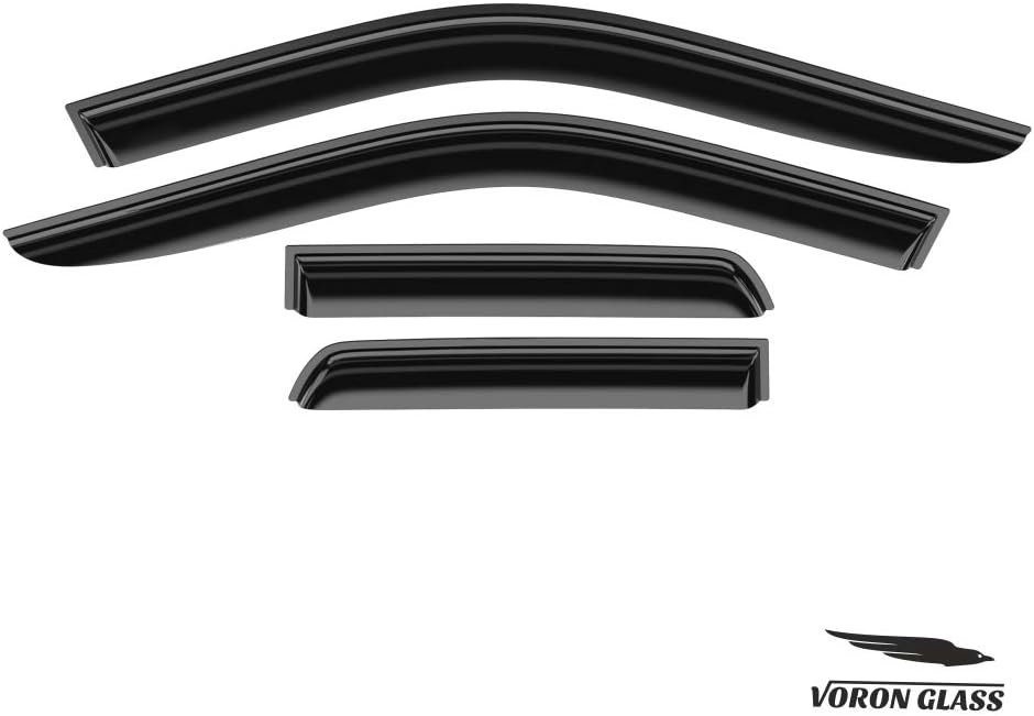 Glass Tape-on Rain Guards for Trucks, 4 Pieces O303726