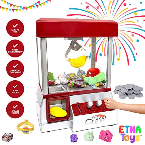 Electronic Arcade Claw Machine Candy Prize Dispenser with Sound O871346