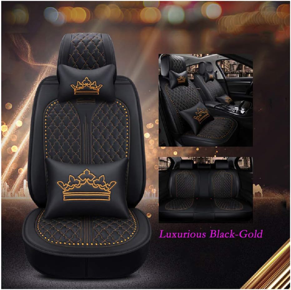Black-Pink Car Seat Covers Full Set U21992