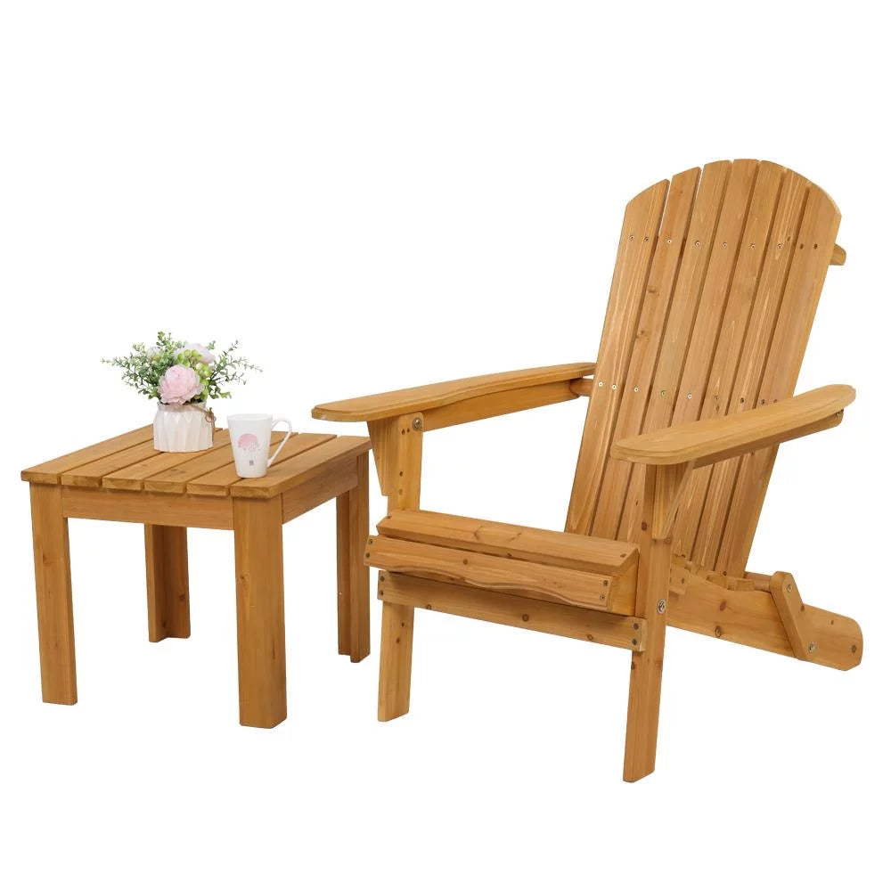 Folding Wooden Adirondack Chair A909002