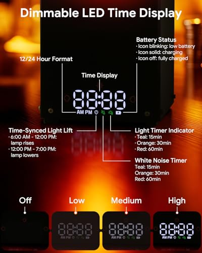 Dimmable Table Lamp with White Noise Sounds N729