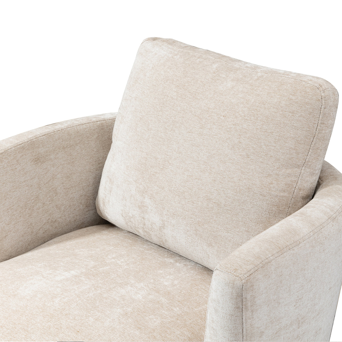 Chenille Round Swivel Accent Chair P23189