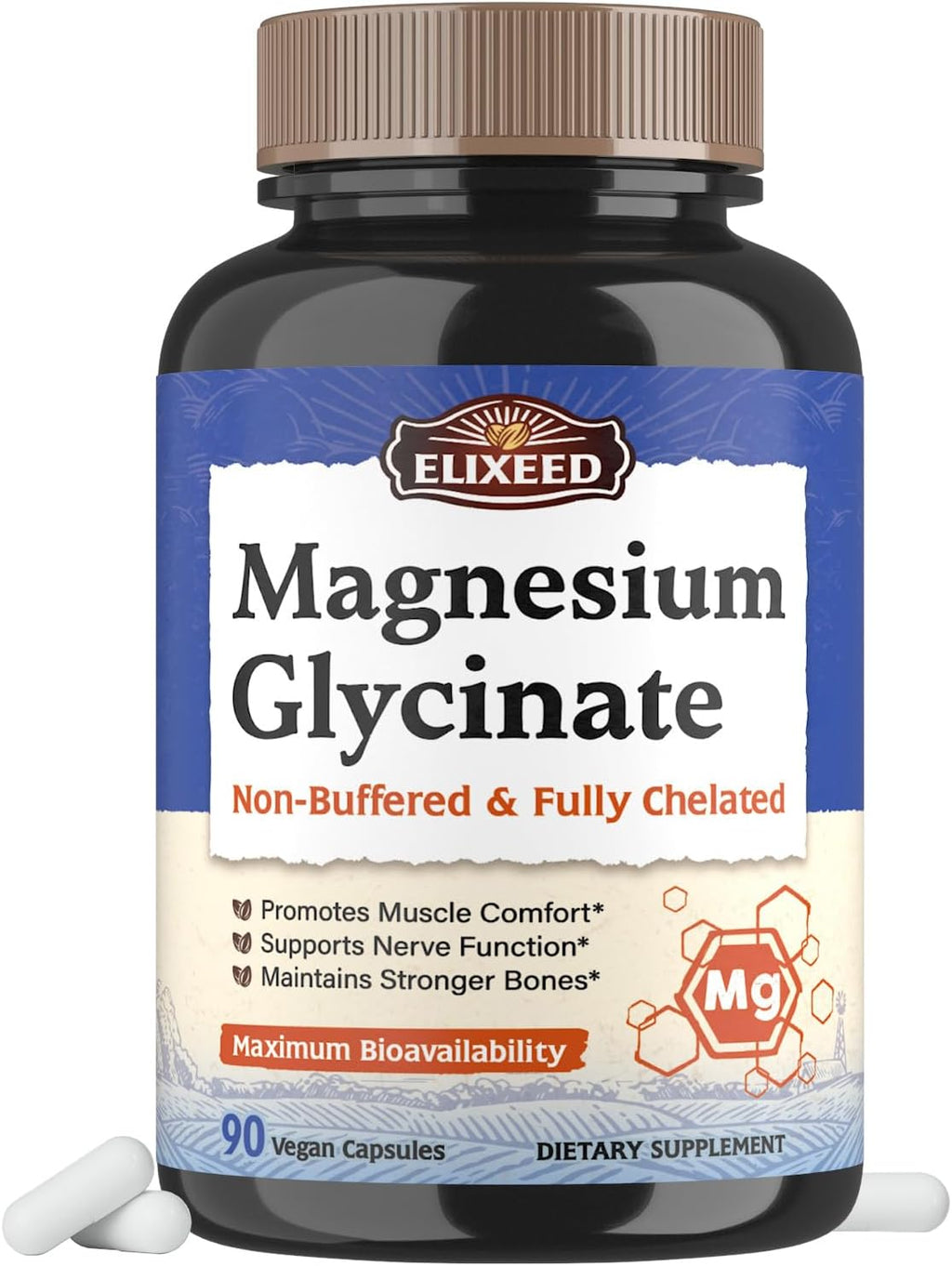 Magnesium Glycinate 160mg 90 Caps U146095