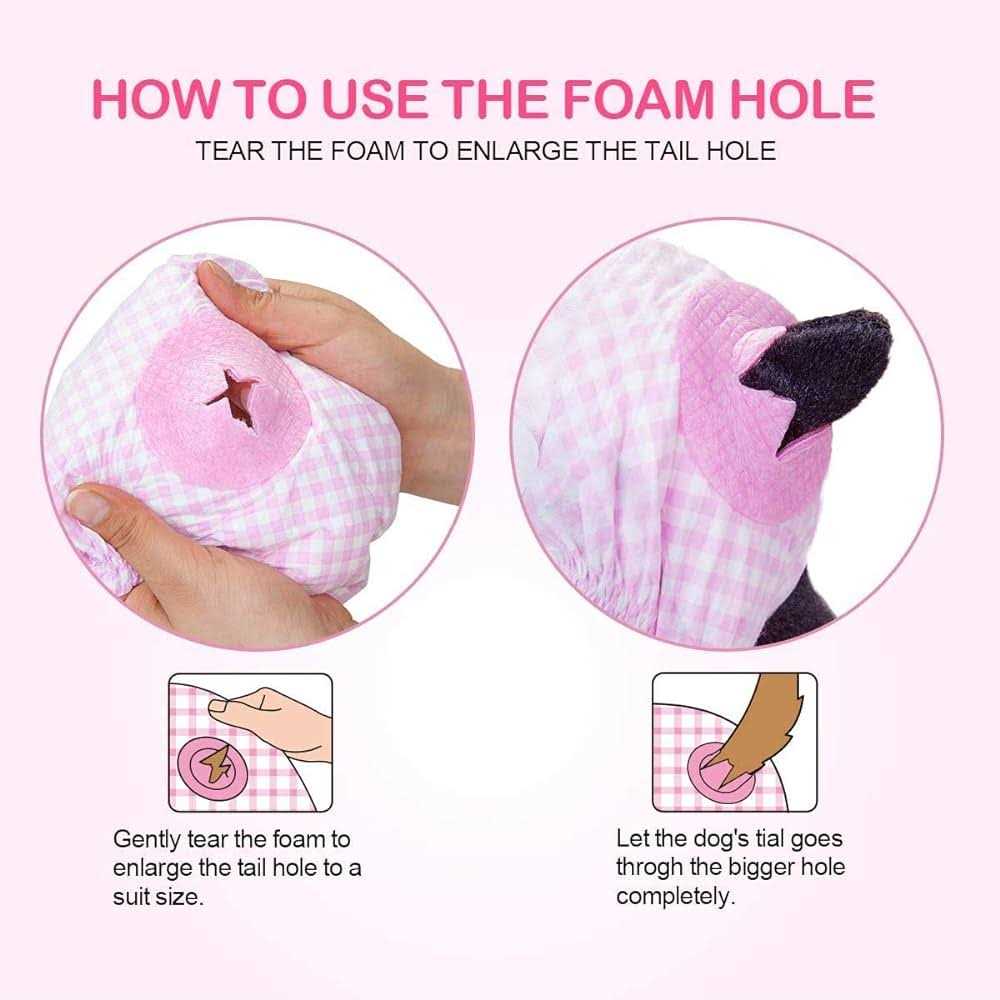 Soft Female Disposable Dog Diapers H9700