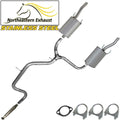 Stainless Steel Resonator Muffler Pipe Exhaust System Kit U34430