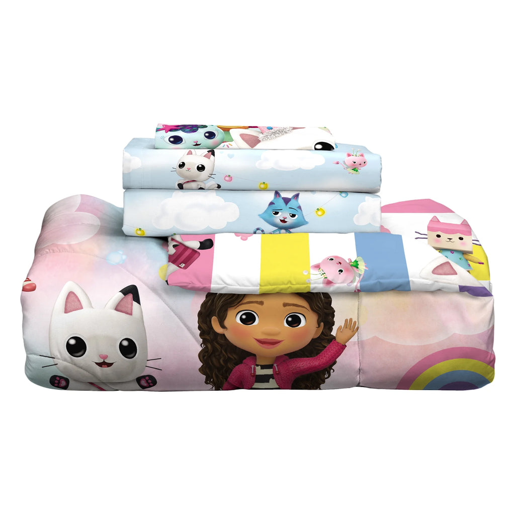 Kids Full Bed in a Bag, Comforter Sheet Set and Tote, Blue Q176902