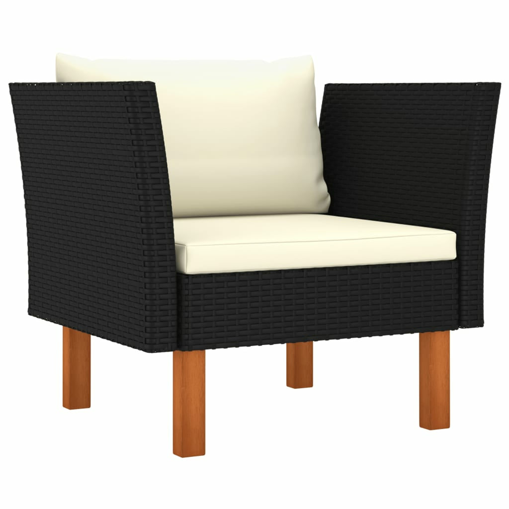 6 Piece Poly Rattan Sectional Outdoor Furniture Set M220