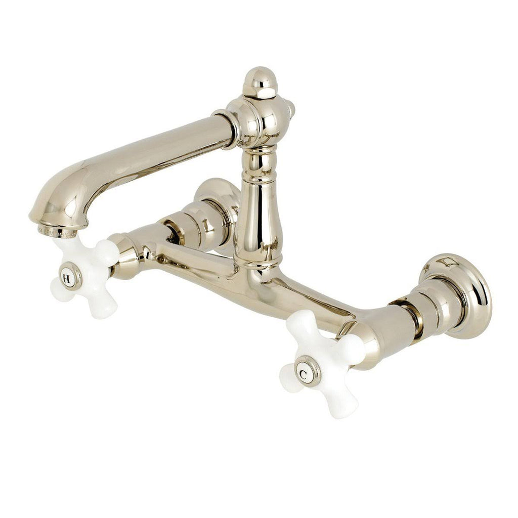 Polished Brass Wall Mount Bathroom Faucet J9067
