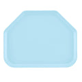 Sky Blue Trapezoidal Cafeteria Camtray 19 1/2x22 x 14 1/2x22 M7553