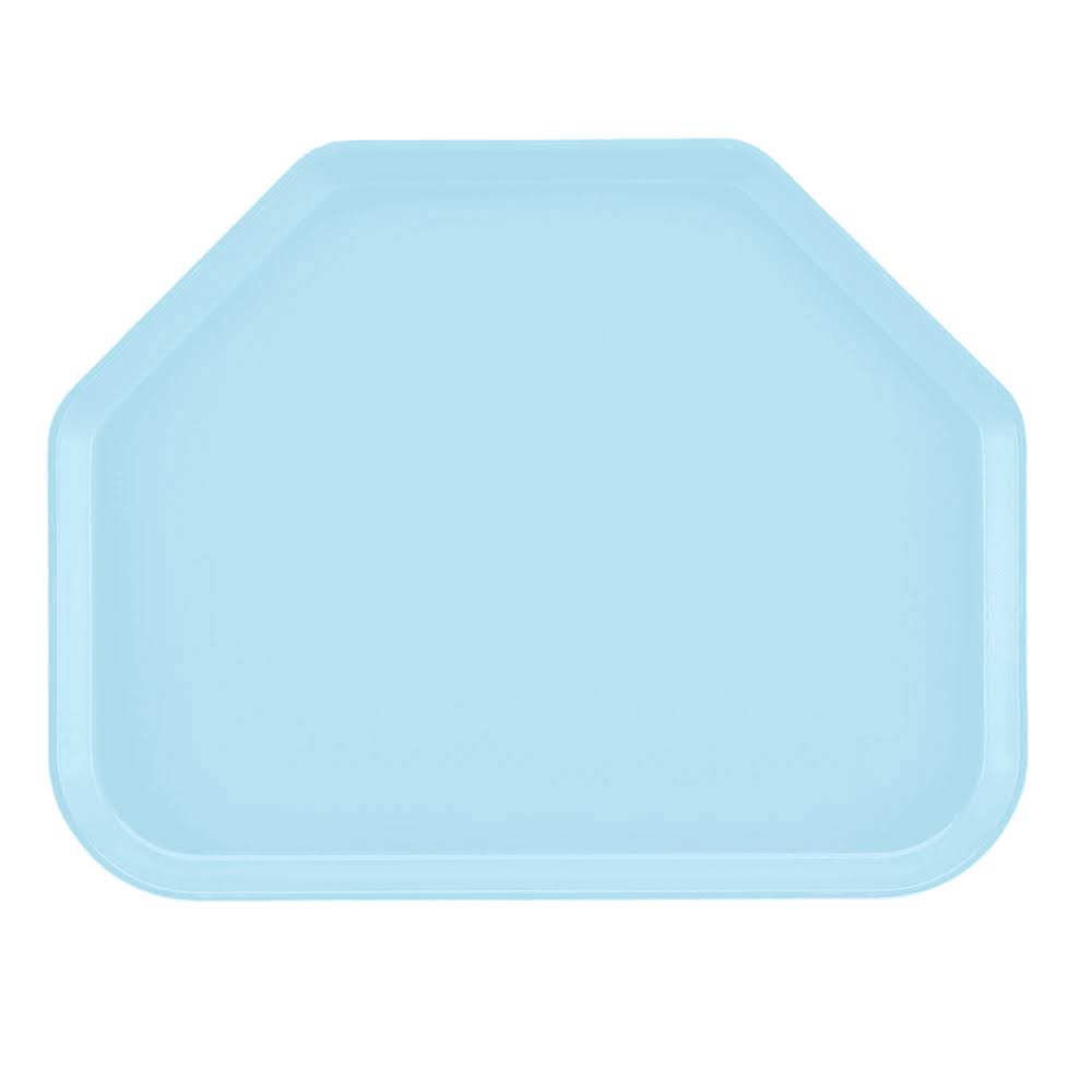 Sky Blue Trapezoidal Cafeteria Camtray 19 1/2x22 x 14 1/2x22 M7553