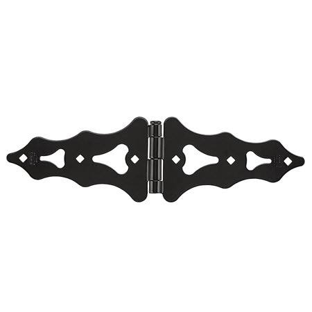 Heavy Duty Strap Hinges 8 inch Satin Black 2 Pack V133597