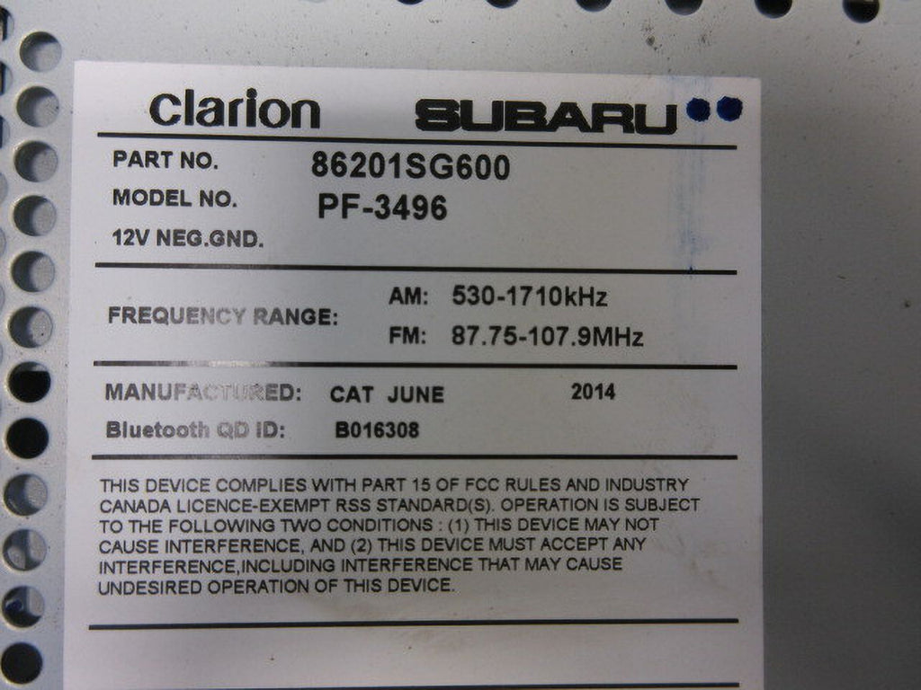 AM FM CD AUX Radio Receiver A6189