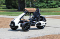 Electric Go Kart 12V White Ride on Car L35363
